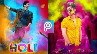 2021 Holi Photo Editing In PicsArt | Holi Festival Photo Editing Tutorials | 2021 holi photo editing