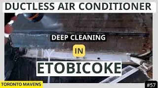 Ductless AC deep professional cleaning in Etobicoke