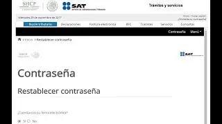 CAMBIAR CONTRASEÑA DEL SAT CON FIRMA ELECTRONICA FIEL