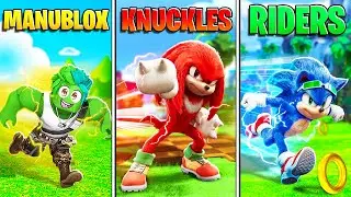 ⚡ KNUCKLES + SKIN SONIC RIDERS ⚡ Roblox Sonic Speed Simulator