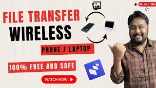 Wireless file transfer from Mobile to PC  2024 | Mobile se laptop me file transfer kaise kare