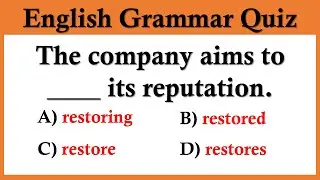 English Grammar Quiz | Can You Score 20 Out Of 30 In This Quiz?