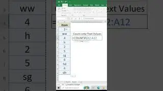 Excel trick to Count text values from a list | #exceltricks  #countifs #excelformula