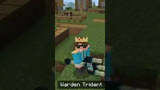 Minecraft but I have warden trident 🔱😵‍💫 