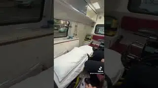 Ambulance ride in China #shorts #china #ambulance #livingabroad #bts