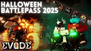 ROBLOX EVADE 🎃 | Halloween Battlepass 2025 Showcase & Collab!