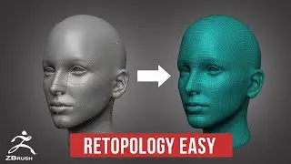 Zbrush Face retopology EASY - Zbrush 2022