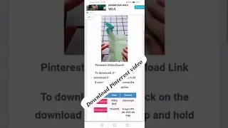 Pinterest video download free