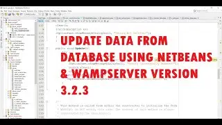 Java Connect to WampServer Version 3.2.3 | Update Data from Database SQL | Using Netbeans IDE 8.2
