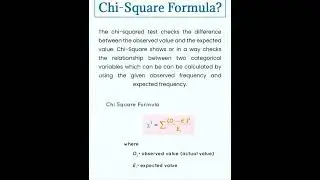 What is Chi Square Formula? 