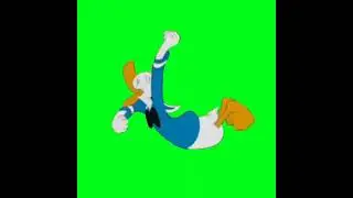 Donald duck Ketawa, green screen
