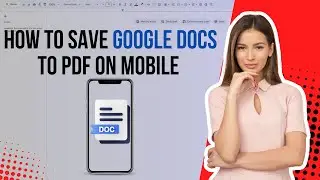 How to save Google docs to pdf in mobile