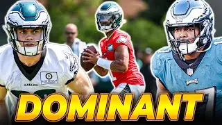 Jalen Hurts SHREDS Eagles Defense at Training Camp...