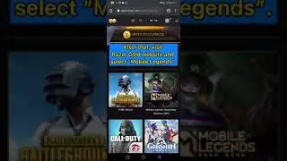 How to purchase Razer Gold PIN & top up into game account  (Mobile Legends)
