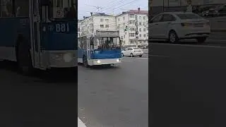 (г.Чебоксары) троллейбус ЗиУ-682Г-016.05 на маршруте: 9 (съёмка 24:08:24)