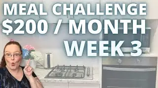 Family Meal Challenge / $200 a month / Week 3 / Frugal Living
