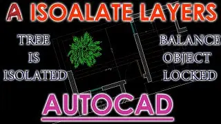 How to Isolates Layers in AutoCAD or Lock all Layers by one click and Command - Hindi Tutorial