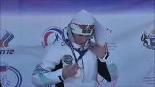 Награждение победителей женского спринта и преследования