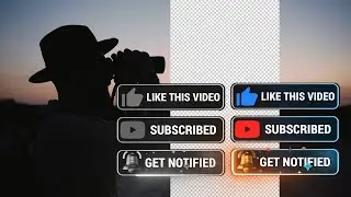 Youtube Like Subscribe Notification Bell 3D Animation With Neon Light