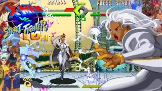 Storm Playthrough - X-Men vs. Street Fighter [ARCADE][HD]