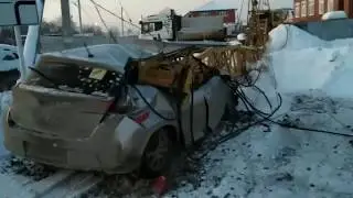 В Пермском районе рухнул строительный кран
