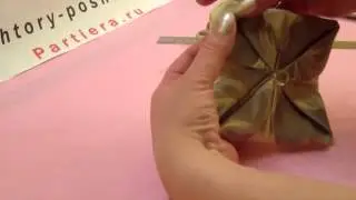 Оригами из ткани цветок  Анемона