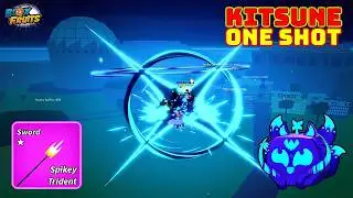 KITSUNE SPIKEY TRIDENT COMBO ONE SHOT 30M IN BLOX FRUITS