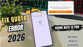 How to Fix “Application Quota Reached” Error (Xiaomi Bootloader Unlock Guide)