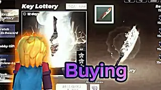 Buying Mercury Sword skin from key lottery || BlockManGo