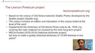 Recording: A bilingual dictionary from a parallel corpus linked at the lexical level