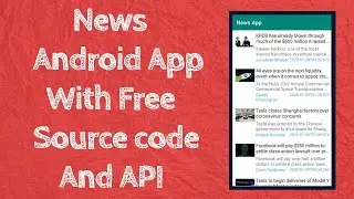 How to make | news app | in | android studio |2020