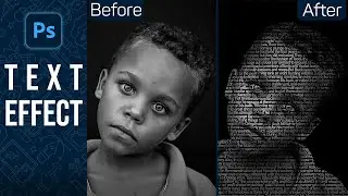 How to make a Text Typography Face Portrait in Photoshop - Photoshop Tutorial | Magnet Academy