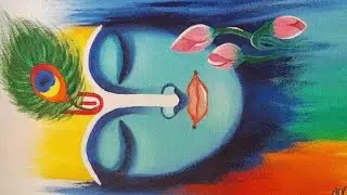 How to draw karishna drawing with new technique easy and step by step for beginners 