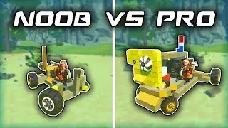 NOOB vs PRO: Junkyard Vehicle Challenge! (Scrap Mechanic Gameplay)