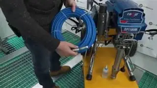 Аппарат "SPT1050L Окрасочный" для распыления вязких красок безвоздушным краскопультом "Hyvst"
