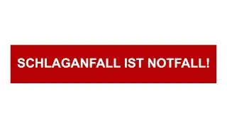 Schlaganfall - erkenne die Zeichen