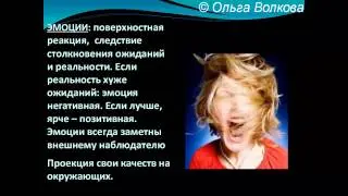 Ольга Волкова #Фрагмент семинара об #эмоциях