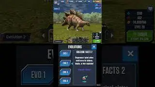 STEGOSAURUS GEN 2 ALL EVOLUTION | Jurassic World The Game