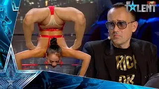 A woman from MONGOLIA suprises with erotic acrobatics | Auditions 3 | Spain's Got Talent 2021