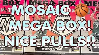 NICE ROOKIE PULLS! 2020-2021 Panini Mosaic NBA Basketball Mega Box!