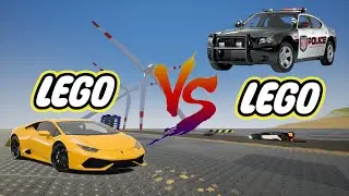 LEGO Crash Test SportsCar VS Police Car