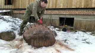 Как расколоть большой валун