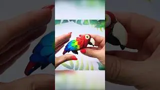 ЛЕПИМ ПОПУГАЯ из пластилина🦜