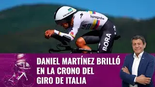 Daniel Martínez brilló en la crono del Giro de Italia