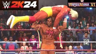 WWE2K24 Showcase Ultimate Warrior Vs Hulk Hogan Wrestlemania 6 | PS5 Gameplay
