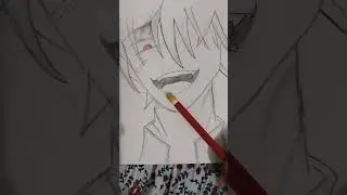 crazy anime boy  drawing