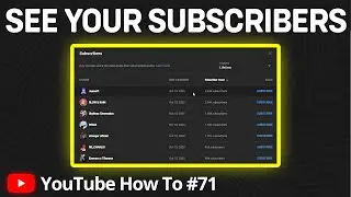 How to See Your Subscribers on YouTube | View All of Your YouTube Subscriptions
