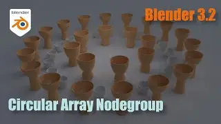Create a Handy Circular Array Node with Blender Geometry Nodes