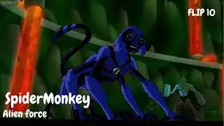 SpiderMonkey transformation BEN 10 (Alien force)