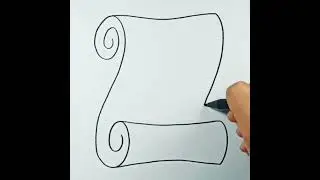 How to draw Paper Scroll 